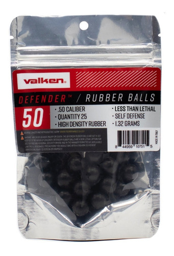 25 Pelotas Valken Defender Traumatica Reusable .50