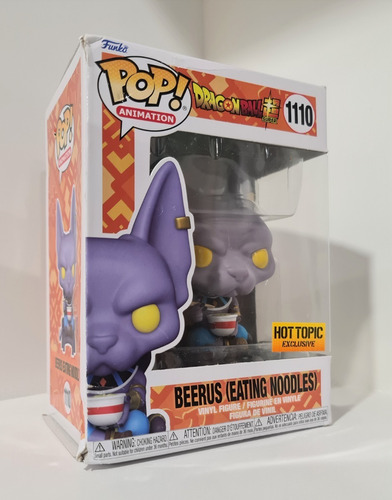 Funko Pop Dragon Ball Z Beerus 1110 Eating Noodles Hot Topic