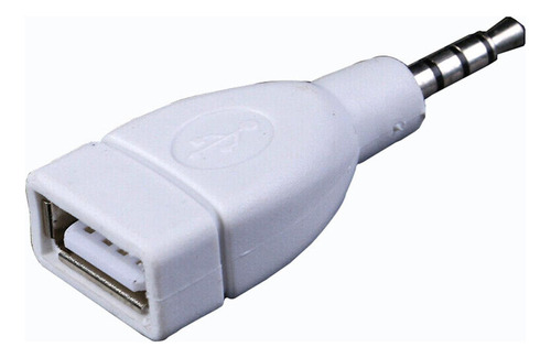 Auto 3.5mm Jack Macho A Usb 2.0 Enchufe Hembra Convertidor L