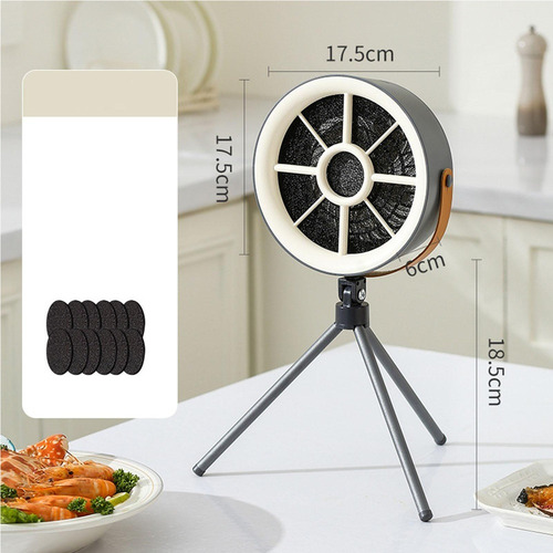 Campana Extractora Portátil Con Extractor De Aire Y Gris,usb