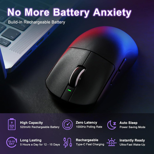 Ratón Inalámbrico Vxe R1 Pro/promax 1k Con Sensor Paw3395se