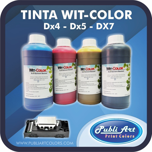 Tinta Eco Solvente Cabezal Epson Dx5, Dx7