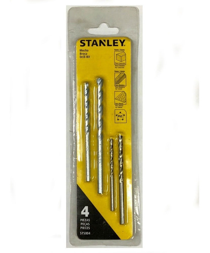 Juego De Mechas Set Stanley P/ Metal, Madera Y Pared St5004