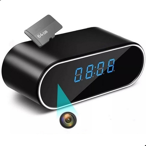 Relógio Espião Câmera De Vigilância Full Hd Sem Fio + 64gb