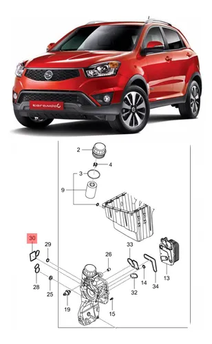Empaque Enfriador Aceite Ssangyong Korando C Diesel