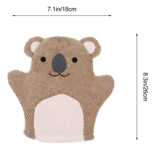 5 Guantes De Baño Para Bebé, Lindos Guantes De Ducha De Anim