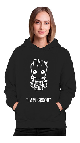 Poleron I Am Groot Completo Yo Soy Groot  Moda Mujer