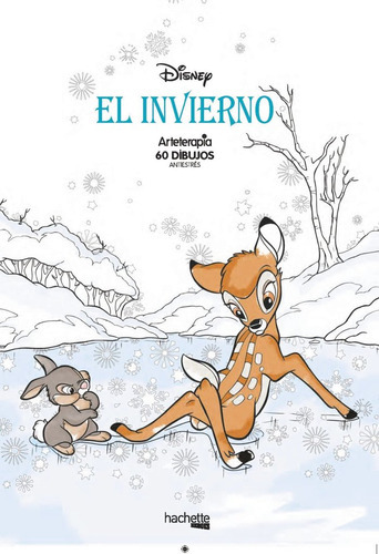 Arteterapia. El Invierno Disney, De Vários Autores. Editorial Hachette, Tapa Blanda En Español