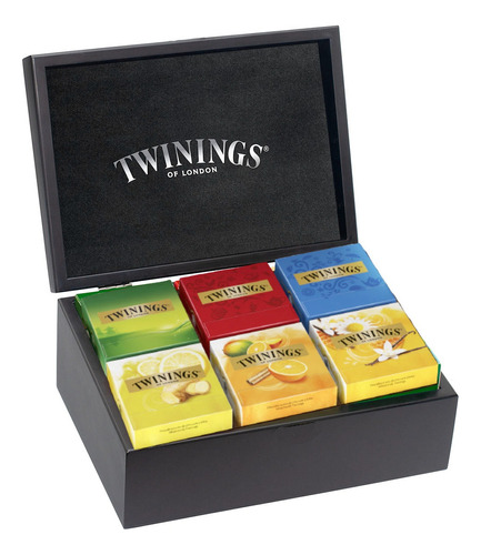Caixa De Madeira Chá Twinings 60 Sachês Cor: Preto