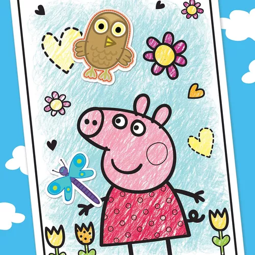 Panini Books - ¡STICKER & COLOR PEPPA PIG! Un álbum para colorear