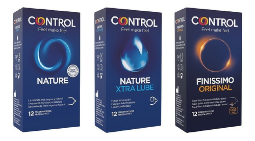 Imagen 1 de 1 de Control Kit 3 Sensations Preservativos 