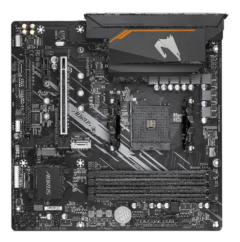 Placa Mae Gigabyte B550m Aorus Elite Am4 Ddr4 Hdmi M-atx Cor Preto