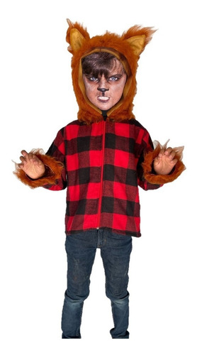 Disfraz Hombre Lobo Niño Terror Bebé Lobito Halloween Toytud