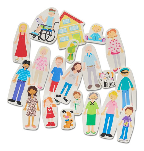 Imagen 1 de 10 de Familia Al Agua. Figuras De Goma Eva Para El Baño
