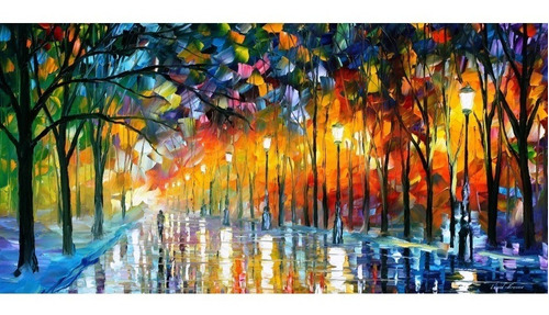 Poster Obra Icy Reflections 45x90cm Afremov