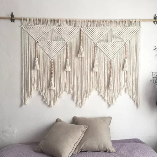 Macrame - Grifo Bohemio Para Colgar En La Pared, Cuerda Bohe