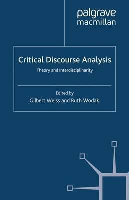 Libro Critical Discourse Analysis : Theory And Interdisci...
