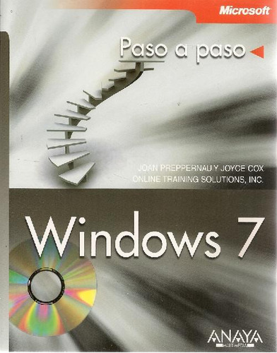 Libro Paso A Paso Windows 7 Microsoft De Joyce Cox Joan Prep