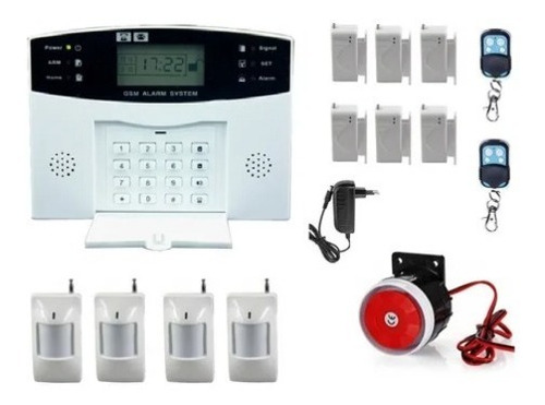 Alarma Casa Negocio Inalambrico Gsm 10 Sensores 2 C.remoto