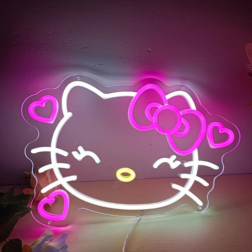 Letrero Led Neon Hello Kitty En Acrilico De 3 Mm 40*28cm