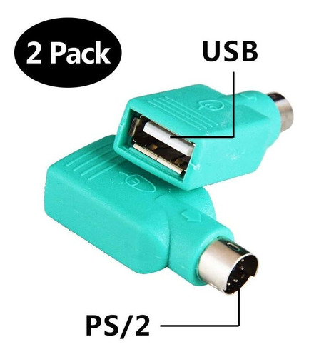 Oxsubor Ps2 a Usb Hembra, Cambiador De Ps/2 macho Converti