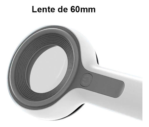 Dermatoscopio Diagnostico Piel Lupa Luz Led Recargable Usb
