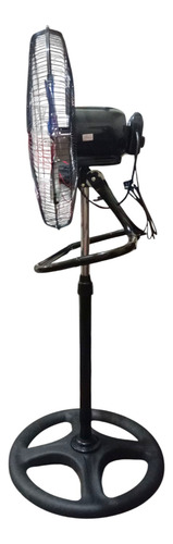 Ventilador De Pedestal Modelo Generic 48 Cm 50hz/60hz Negro Azul Metallica 3