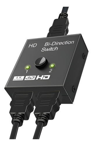 Conmutador Divisor Hdmi 4k 2 Puertos Bidireccional 1x2 Y 2x1