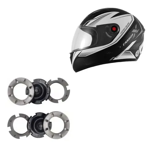 Botões Trava Viseira Mixs Mx5 Fokker Stronger Shark S700/900