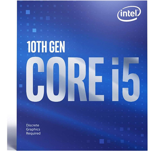 Procesador gamer Intel Core i5-10400F BX8070110400F  de 6 núcleos y  4.3GHz de frecuencia
