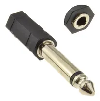Comprar Conector Adaptador Plug 1\u002F4 Mono A Jack 3.5mm Plastico