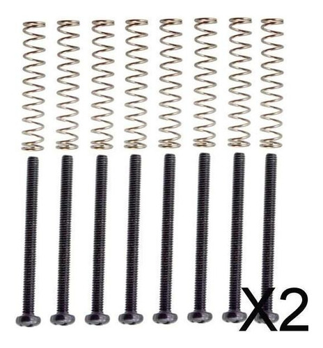 2x Set / 8pcs Tornillos De Cubierta Más Finos + Muelles