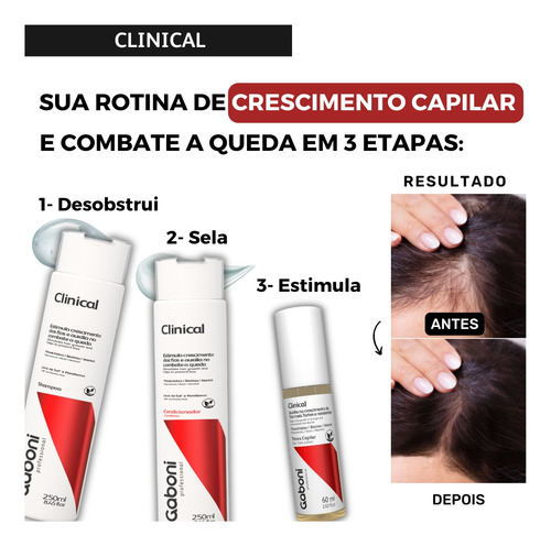 Shampoo Combate A Queda E Auxílio No Crescimento Clinical 25