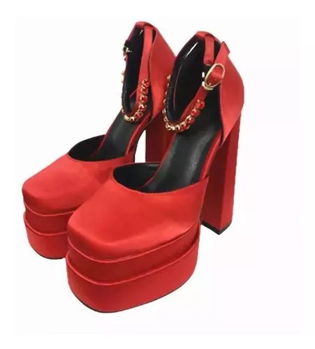 Zapatos Plataforma Rojos Mujer | MercadoLibre