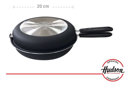 Imagen 2 de 9 de Sarten Doble Antiadherente Hudson 20 Cm Tortilla Aluminio