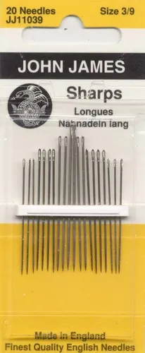 Agujas De Mano Afiladas Tamaño 3/9 20 / Paquete