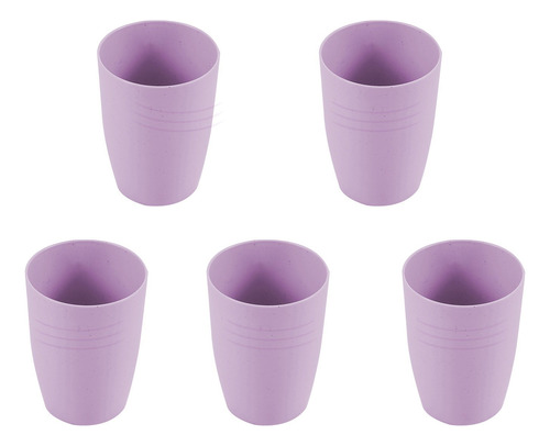 Vasos De Plástico E Reutilizables, Juego De 5 Vasos Multicol