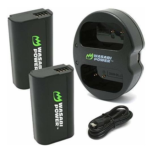 Wasabi Energía De La Batería (2 Pack) Y Dual Usb Cargador Pa
