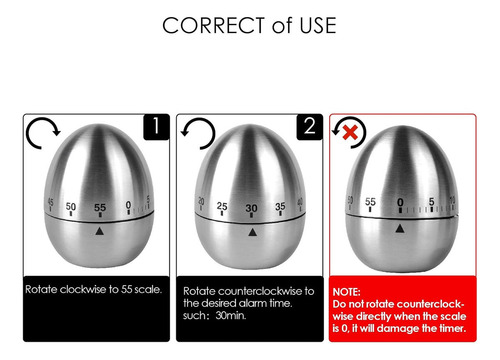 * Egg Kitchen Timer, Temporizador De Cuenta Regresiva De 60