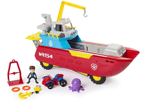 Barco De Juguete Paw Patrol, Patrulla De Oceanos, Con Luz