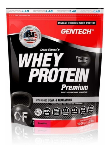Gentech Whey Protein Premium Crossfitness X 500g Sin Tacc