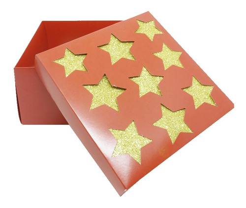 Caixa De Natal Montável Presente Lembrancinha 20x20x10 Cm