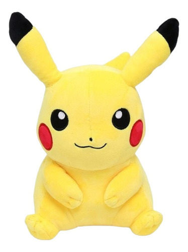 Boneco Pelucia Pikachu Desenho Pokemon 20cm Macio Infantil Cor Amarelo