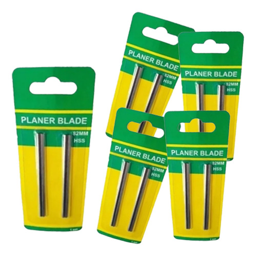 Kit 10 Facas Plaina Lâminas 82mm P/ Skil Bosch Black Decker