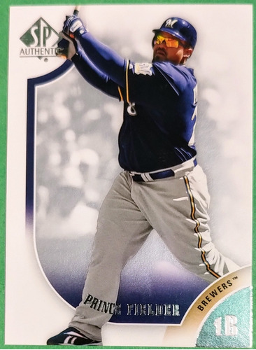 Prince Fielder,2009 Sp Authentic Milwaukee Brewers 