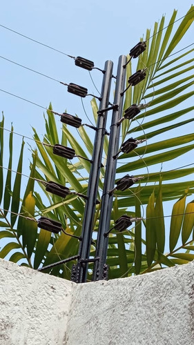 Poste Tubo Cerco Electrico 15 Lineas