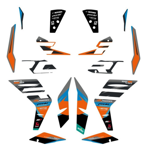 Kit Grafico Factory Rc200 22/rc390 22