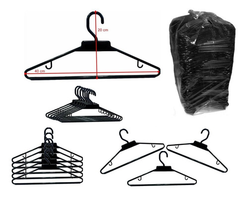 Ganchos Para Closet Paquete Por 50 Unidades - Envío Gratis