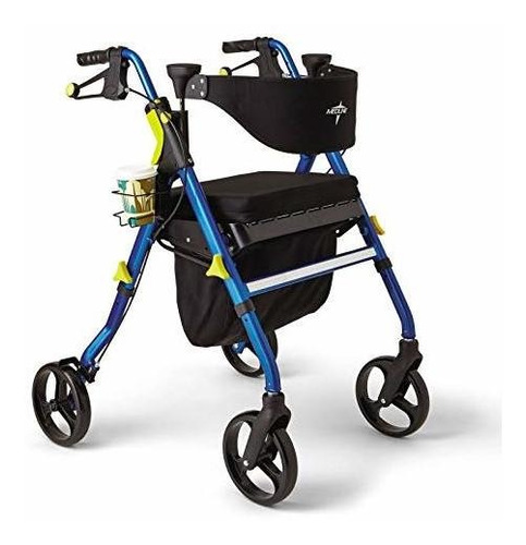 Andador Con Ruedas Medline Premium Empower Con Asiento, Anda