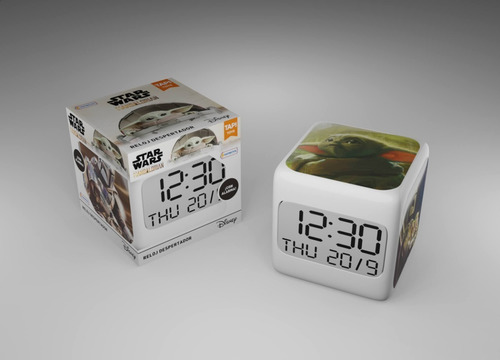 Imagen 2 de 6 de Reloj Despertador Digital Disney Star Wars Mandalorian